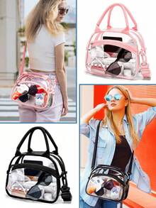 Ladies' Handbags, Beauty Bags, Briefcases, Daily Necessities Storage Bags, Tote Bags For Women, Shoulder Bag, Cartera, Large Tote Bag - 粉色 - 查看 5