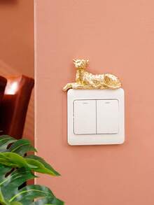1 miếng dán công tắc in họa tiết da báo, decal dán tường, nhãn dán vinyl, trang trí nhà cửa, trang trí mùa xuân, làm mới không gian sống, nhãn dán trang trí Rama. - Nhiều màu - Xem 6