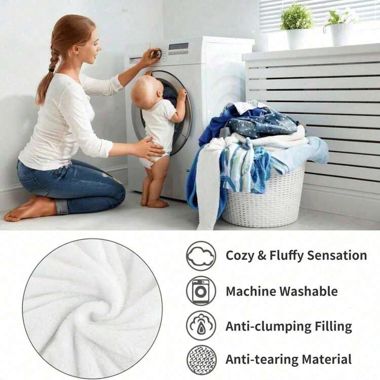 P-Plim Cute Blanket Comfortable Skin Friendly Soft Sofa Living Room Bed Bedroom Blanket Suitable For Travel And Gifts - 黑色 - 查看 2