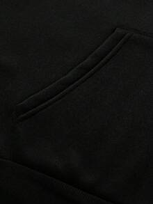 Men's Heavy Mechanic Patterned Hooded Sweater-Garage Work Clothes With SP Printing And Engine Design, Hooded  Pocket With Drawstring, All-Season Leisure Pullover Suitable For Car Enthusiasts (Machine Washable)-Car-Themed Clothing Printed Before And After, Loose Version, Fashionable Men's Sweatshirt Suitable For Daily Wear, Men's Car Wind Sweater. - màu đen - Xem 3