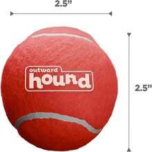 Outward Hound Squeaker Ballz 4-Pack Tennis Ball Dog Toys With Squeaker, Interactive Fetch Play For Pets Under 50 Lbs, Training Balls For Indoor &Amp; Outdoor Exercise, Medium, 25-Inch - MàuF - Xem 7