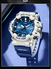 Reloj de cuarzo multifuncional de negocios para hombres LIGE, con pantalla dual, resistente al agua, luminoso y calendario de moda