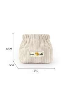 可爱小屋造型毛绒大容量化妆包，撞色设计，防水旅行洗漱包，礼品化妆包，化妆袋，洗漱包，旅行必备，邮轮必备，度假必备，男女通用旅行收纳盒，节日必备，女士礼物 - 彩色 - 查看 10