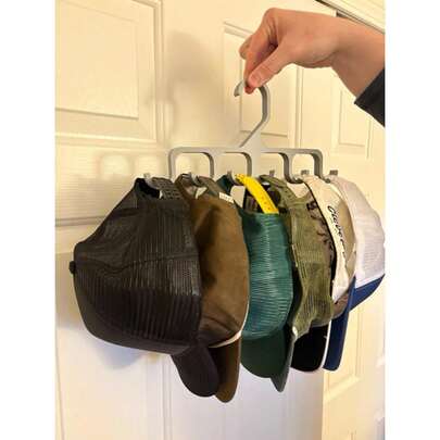 Cabide Organizador de Bonés e Chapéus | Suporte Multiuso Compacto e Resistente