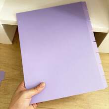 A4/A5/A6/A7 环形分隔页 6/8 页活页夹分隔页 PP 分隔页 预算书配件 日记本 日程本 笔记本配件