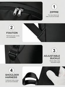 Mochila impermeable para portátil para hombres - Bolsa de transporte ligera de 15.6 pulgadas, mochila casual para ir y venir, bolsa de viaje de mano para negocios/trabajo/escuela/universidad, bolsa profesional para enfermeras y maestros, mochila impermeable - Multicolor - Ver 5