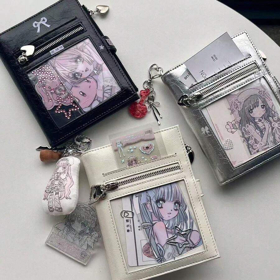 Card Holders Card Wallet Coin Wallet For Women Mini Wallet Small Wallet Cute Wallet Wristlet Wallet Pouch Lanyard Gifts For Women Funny Gifts Teacher Gifts - Multicolor - View 1