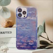 Claude Monet Impressionist Art Phone Case Cover Compatible With  14 13 12 11 Pro Max Mini X Xs XR 6 7 8 Plus SE 2020 Transparent Case, Cover Compatible With  17 Case,  17 Pro Case,  17 Pro Max Case - Z1 - Visualizzare 8