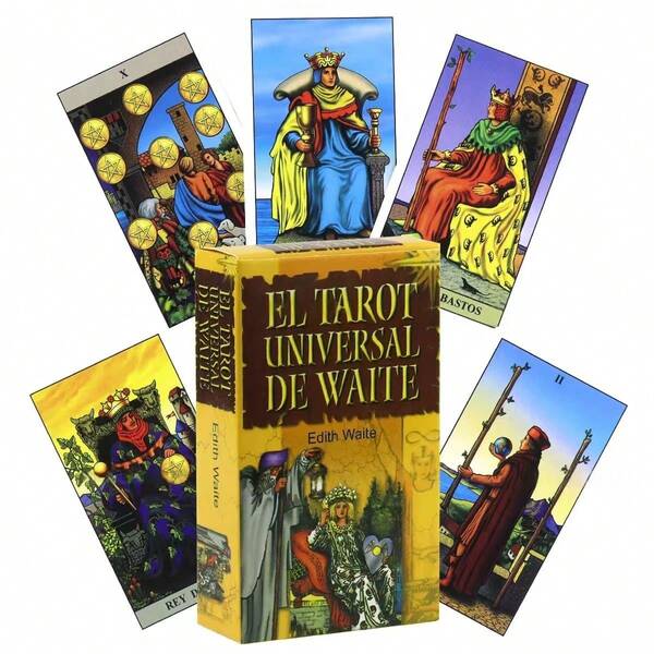 1pc Spanish-Language Board Game Deck - 78 Cards, Card Game, Divination Tool, Perfect For Party Games, Family Gatherings, And A Great Gift For Tarot Beginners.