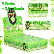 5 Packs 78mm Rolling Paper Cigarette Rolling Paper, 50 Sheets/Pack, Stable Combustion, Fresh&Fun, Roll Up And Taste The Magic! Smoking Accessories, For Smokers - 5包(250張) - 查看 8