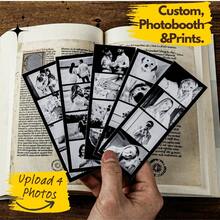 Valentine's Day Gift, Couple Photo, Gift, Decoration, Thanksgiving Gift, New Year Gift, Party Decoration, Customized Photo Booth Printing, Personalized Photo Booth Printing, Wedding Photo Booth Card, Photo Booth Strip Frame, Personalized Strip Frame With Custom Text, Valentine's Day Decoration, Fashionable Customized Decoration, Personalized, Anniversary Gift - Multicolor - View 2