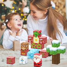 Bloques magnéticos, cubos de construcción de rompecabezas 3D, juego de apilamiento STEM genial para niños y niñas, rellenos de calcetines navideños, recuerdos de fiesta navideña y regalo de Halloween - Multicolor - Ver 3