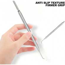 VersióN MejoradaHerramienta De ElevacióN De PestañAs 2 En 1, Herramienta Separadora De PestañAs De Doble Extremo De Acero Inoxidable, Suministros De ExtensióN De PestañAs (Plata)Estilo - pago - Ver 5