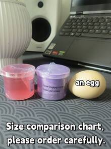 1 件 70 毫升蓬松史莱姆，多种颜色和款式可选，粘土减压玩具，适合作为送给朋友和同学的礼物 - 彩色 - 查看 7