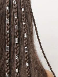 40pcs/Set Mixed Shapes Dreadlock Hair Ties, Suitable Braiding Hairstyles, Adjustable Hair Bands All Seasons, Hollow Leaf Metal Hair Ties, Dreadlocks Bead Hair Braiding Rings Clips Dreadlocks Metal Cuffs Decor/Accessories Jewelry, Unisex All-Season Wearable,Stocking Stuffers,Stocking Fillers,Stocking Stuffers For Women,Stocking Fillers Women,Christmas Gifts,Gifts,Christmas Stocking Fillers,Gifts For Women,Gift,Christmas Gift,Stocking Stuffers For Adults,Stocking Fillers For Adult,Hair Stuff,Women's Accessories,Stocking Stuffer,Coming-Of-Age Hair Accessory,Christmas Hair Accessories,Gift Ideas For Women,Beauty Stocking Fillers,Christmas Gifts For Women