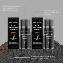 Hairline Hair Fiber Powder, Repairs Receding Hairline On The Forehead, Improves Sparse Hair, Covers White Hair And Baldness, Easily Applies Color, Waterproof, Sweat-Proof And Does Not Fade, Black And Dark Brown Hair Color Filling Powder Suitable For The General Public - 彩色 - 查看 5