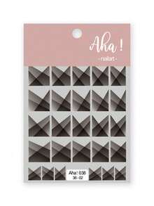 1pc Nail Art Sticker, Semi-Transparent French Black & White Tie Dye Nail Decals Nails Nail Supplies - Multicolor - View 16