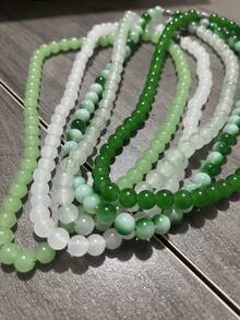 1/7/14 piezas/Set Collar ajustable con cuentas de cristal, adecuado para hombres y mujeres, joyería de mujer, adecuado para uso diario y regalo perfecto