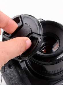 Camera Lens Cap | 49mm 52mm 55mm 58mm 62mm 67mm 72mm 77mm 82mm - Center Pinch - With Anti-Lost Strap, Suitable For Most DSLR And Mirrorless Camera Accessories