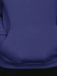 Men Hoodies - Màu xanh hải quân - Xem 3