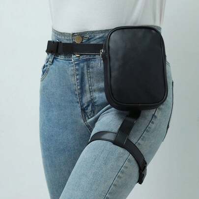 Bolsa de pierna de gran capacidad para deportes al aire libre, bolsa de pierna para ciclismo, bolsa de pierna portátil, bolsa de pierna multifuncional para mujer