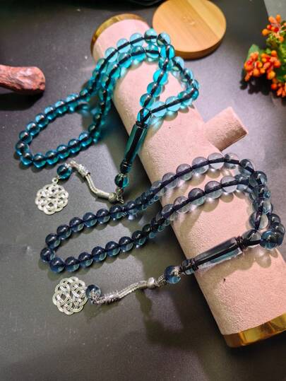 1pc 45pcs 10mm Ramadan Prayer Beads, Colorful Middle Eastern Arabic Style Rosary, Suitable For Daily Wear, Ramadan, New Year Gifts