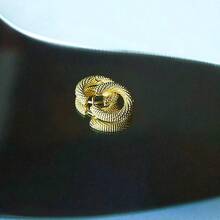 Huggie Hoop Earrings Women 18 K Gold Hoop Earrings Twisted Rope Round Hoop Earring Simple Minimalist Jewelry - 1 - Xem 3
