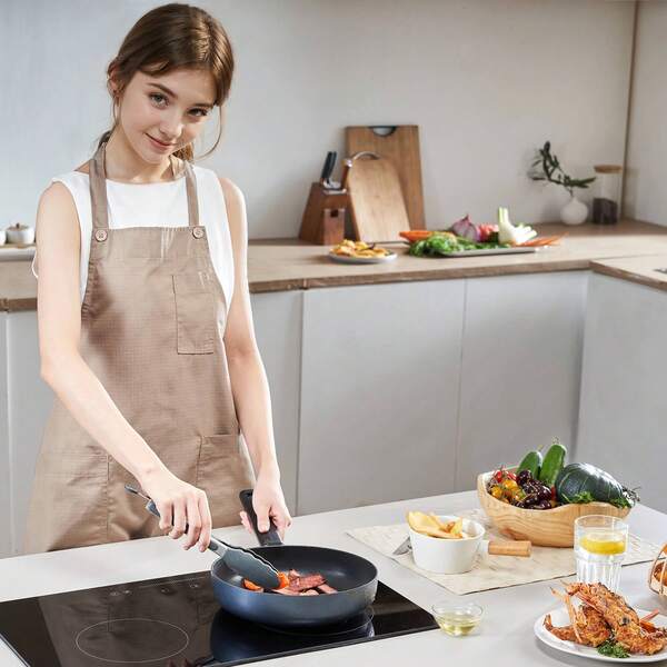 Electric Cooktop, 24 Inch 2 Burners Built-In Electric Stove Top, 1800W Ceramic Top Radiant Cooktop With Glass Panel, Touch Control, Timer, Child Lock, 9 Heat Level, Residual Heat Indicator, 120V