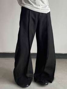 Unisex High Waist Wide Leg Loose Casual Pants