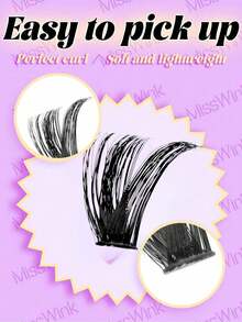 Large Capacity Eyelash Book 640pcs Russian Lash Extensions Spikes Lash Individuals 3D Volume Eyelash Clusters D-Curly Lash Clusters DIY Eyelash Extensions,50D/60D/80D/100D Reusable Individual Segmented False Eyelashes Wispy&Ultra Soft DIY Eyelash Extension At Home Lash Clusters, Eyelash Clusters, Individual Eyelashes, Lashes, Fake Lashes - Black - View 5