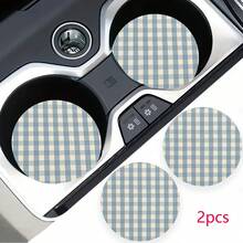 2 pezzi Sottobicchieri portabicchieri per auto, antishock, universali, di moda, accessori per interni auto, regalo per feste