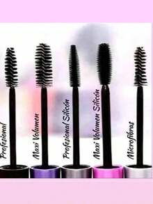 Kit 4 Rimel Prosa 4 en 1 Mascara Pestañas Prosa Maxi Volumen Profesional Silicon Rutina Perfecta Máximo Volumen Alarga A prueba de Agua - Negro - Ver 6