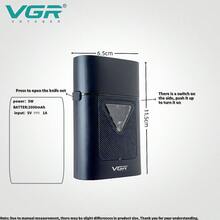 VGR Barber Shaver Professional Shaver 9000 RPM Trimmer Electric High Power Beard Shaver Reciprocating Charging Base Men's Shaver V-334