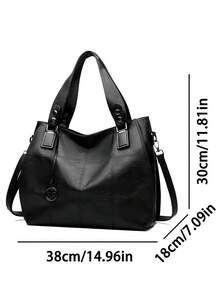 2025 New Fashion Middle Aged Women's Mom Bag Large Capacity Handheld Shoulder Bag Versatile Style Soft Leather Diagonal Straddle