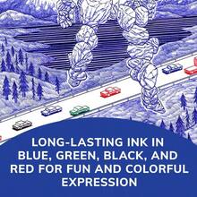 BIC 4-Color Retractable Ballpoint Pen With 1.0 Mm Medium Point, 2-Count In Assorted Ink Colors - 黑色藍色綠色紅色 - 查看 7