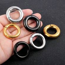 1pc 6mm/8mm Shiny Ear Rings/Ear Plugs, Suitable For Stretched Earlobes, 316 Stainless Steel Material, Piercing Jewelry - 1103 - View 11