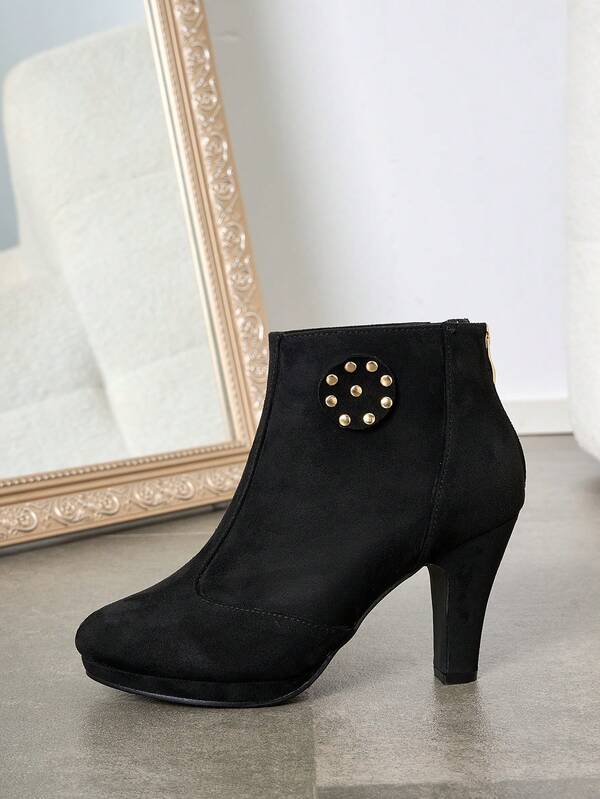 2026 modische Damen Plateau-Ankle-Boots mit kurzem Absatz, wasserdicht, vielseitige Stiefeletten für den Winter