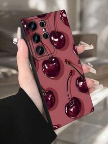 GALLAPLE Cute Cherry-Patterned Phone Case, Stylish And Beautiful Design, Shockproof Back Cover, Perfect For Teens And Young Adults,Compatible With Samsung Galaxy S25Ultra/S25Plus/S25EDGE/S25/S24Ultra/S24/S23Ultra/S23/S22Ultra/S22 Case - 白色 - 查看 8
