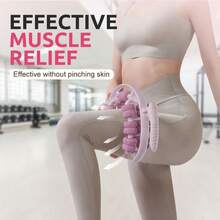 26-Round Leg Massager With Circular Leg Clamp Rollers Leg Shaper & Calf Muscle Relaxation Massage Tool Yoga Wheel - [Green]26-wheel Leg Clamp - View 4