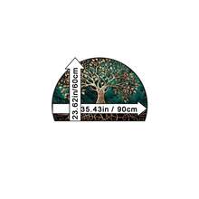 1 szt. Elegancka, półokrągła wycieraczka z ciemnozielonym i złotym wzorem drzewa, odpowiednia do użytku wewnątrz i na zewnątrz, o każdej porze roku - idealna do przedpokoju, kuchni, balkonu, sypialni, pralni - wytrzymała, nadająca się do prania w pralce wycieraczka z dekoracyjnym wzorem drzewa, idealna na parapetówkę, prezent na Święto Dziękczynienia i Boże Narodzenie! - Wielokolorowe - Zobacz 14