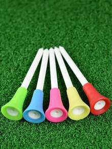 10-20pcs Random Color Golf Spikes, Rubber Tees - Multicolor - View 6