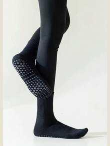 3 pares de calcetines de tripulación multicolor para mujer, aptos para pilates, yoga, ballet, deportes, calcetines antideslizantes para hospitales, regalo ideal para el Día de San Valentín, calcetines suaves y cómodos con agarre para todas las estaciones - Multicolor - Ver 11