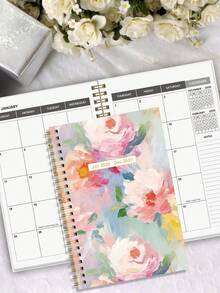 BUBU 2026-2027 学年周计划和月计划本，2026 年 1 月至 2027 年 12 月，6.5 英寸 x 8.2 英寸，软封面，螺旋装订，学校和办公用品，返校季 - 彩色 - 查看 5