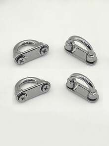 4pcs Adjustable Arch Buckles, Suitable For Handbags And Straps - Adjustable Chain Buckles, Applicable For Luggage And Fashion Accessories, Bag Clasps, Wallet Hardware Hanging Connectors With D-Ring, Detachable, DIY Wallet Making - Multicolor - View 13