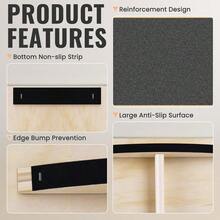 Sportisimo - Tabla de Equilibrio - Modelo Balance Pro 75 x 28 cm - Base curvada y superficie antideslizante - Mejora fuerza, estabilidad y coordinación - Tablero de 75 x 28 cm - Ver 8