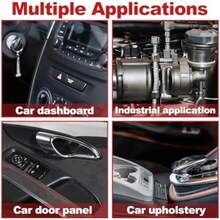 XBVV 11 Pcs Pick y Gancho Set con Raspador y Magnético Telescópico Kit de Herramientas para Mecánico de Reparación de Sel de Aceite de Coche O-Ring(Juego rojo de alicates de clip) - Tipo 2 - Ver 3