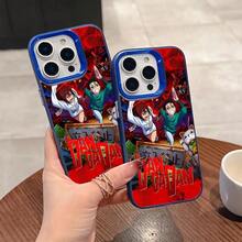 Funda trasera mate anti-caída con temática de anime compatible con iPhone 16, 15, 14, 13, 12, 11 Pro Max, X, XR, XS Max, 8, 7 Plus - Dandan - Mezcla de colores - Ver 3