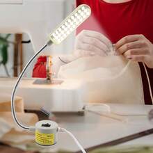 Lámpara LED de trabajo magnética de 30 LEDs | Flexible con luz ajustable en 360° | 2W ultrabrillante 240 lúmenes | Luz para máquina de coser | Ideal para hogar, taller y fábrica - Tipo de Enchufe A USA (110-127V) - Ver 8