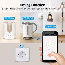 Tuya Smart Socket EU16A/20A Wifi Smart Plug With Power Monitoring Smart Life APP Remote Control Support Assistant Alexa European Standard Two Round Pin Intelligent Socket Apple Android Mobile Phone Used - View 4