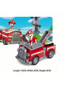 Spin Master Spin Master 10 Kendaraan Penyelamat untuk Dipilih - Termasuk Helikopter Skye, Mobil Chase, Buldoser Puing, dan Lainnya, Mainan Anak-Anak Berlisensi Resmi, Cocok untuk Usia 3 Tahun ke Atas - Truk Pemadam Kebakaran + Marshal - View 4